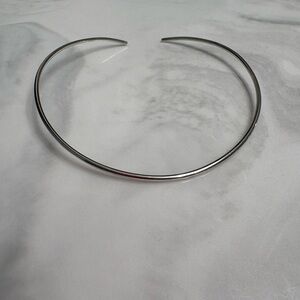 Elegant Sterling Silver Choker Necklace